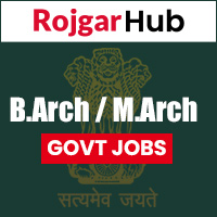B.Arch-M.Arch Govt Jobs