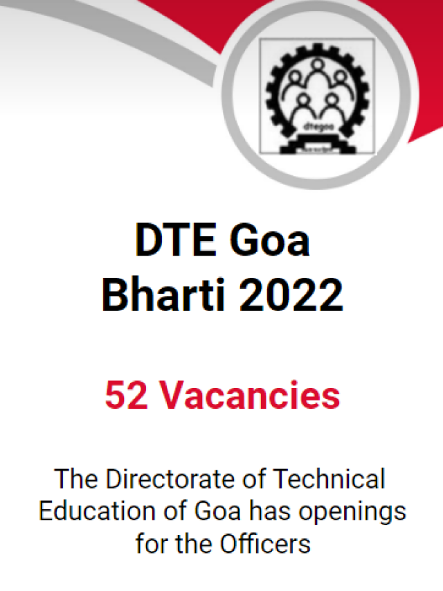 DTE Goa Recruitment 2022