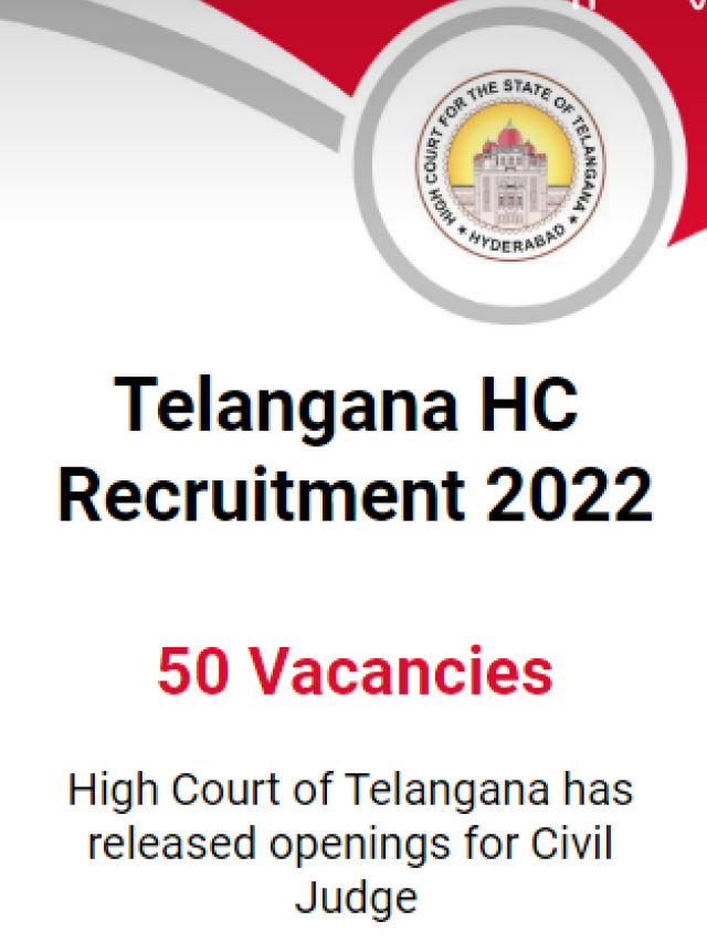 Telangana HC Recruitment 2022